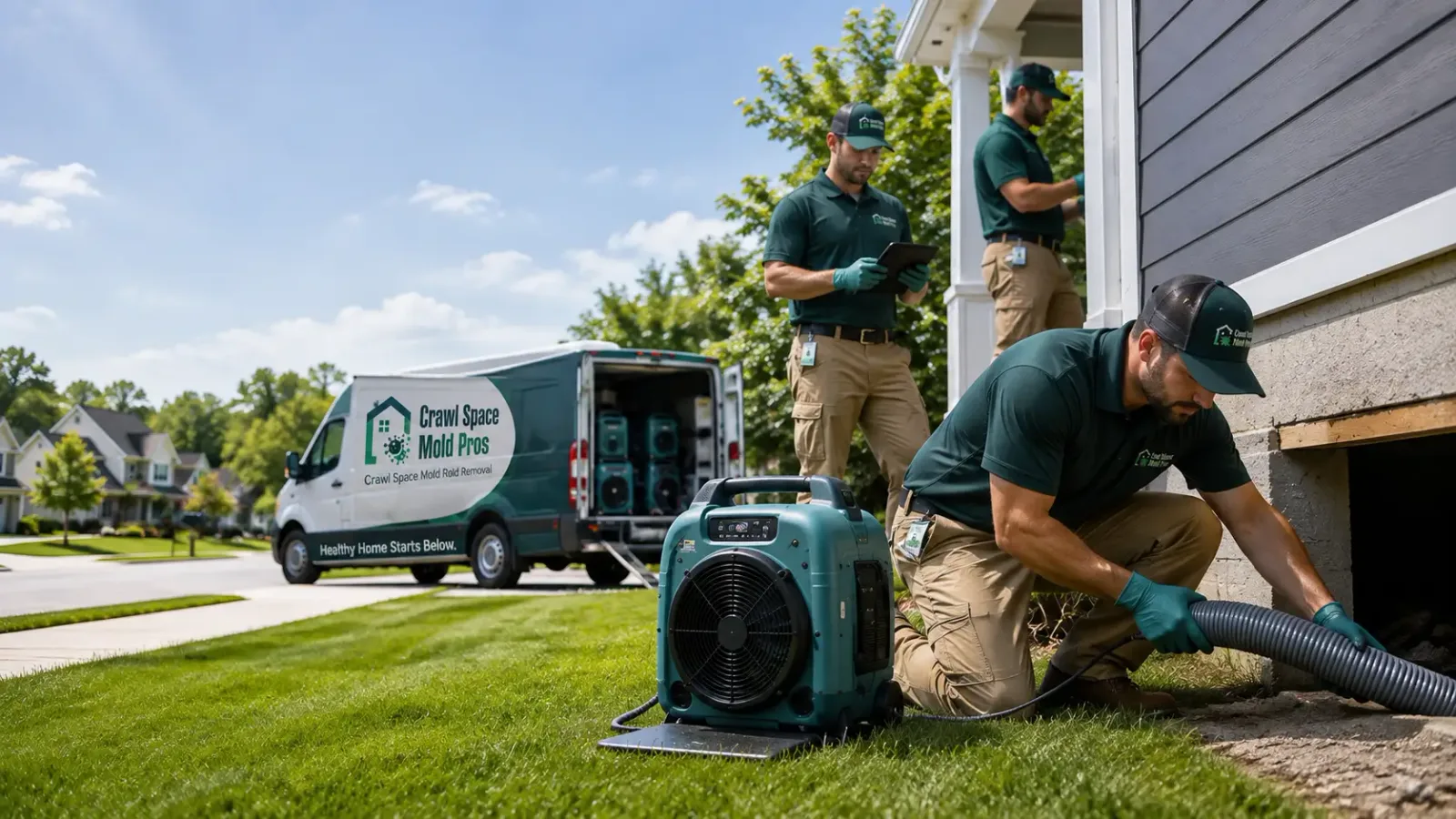 Crawl Space Mold Removal in Milford, MA